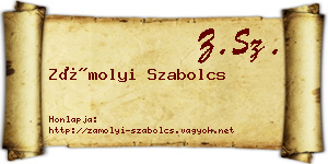 Zámolyi Szabolcs névjegykártya